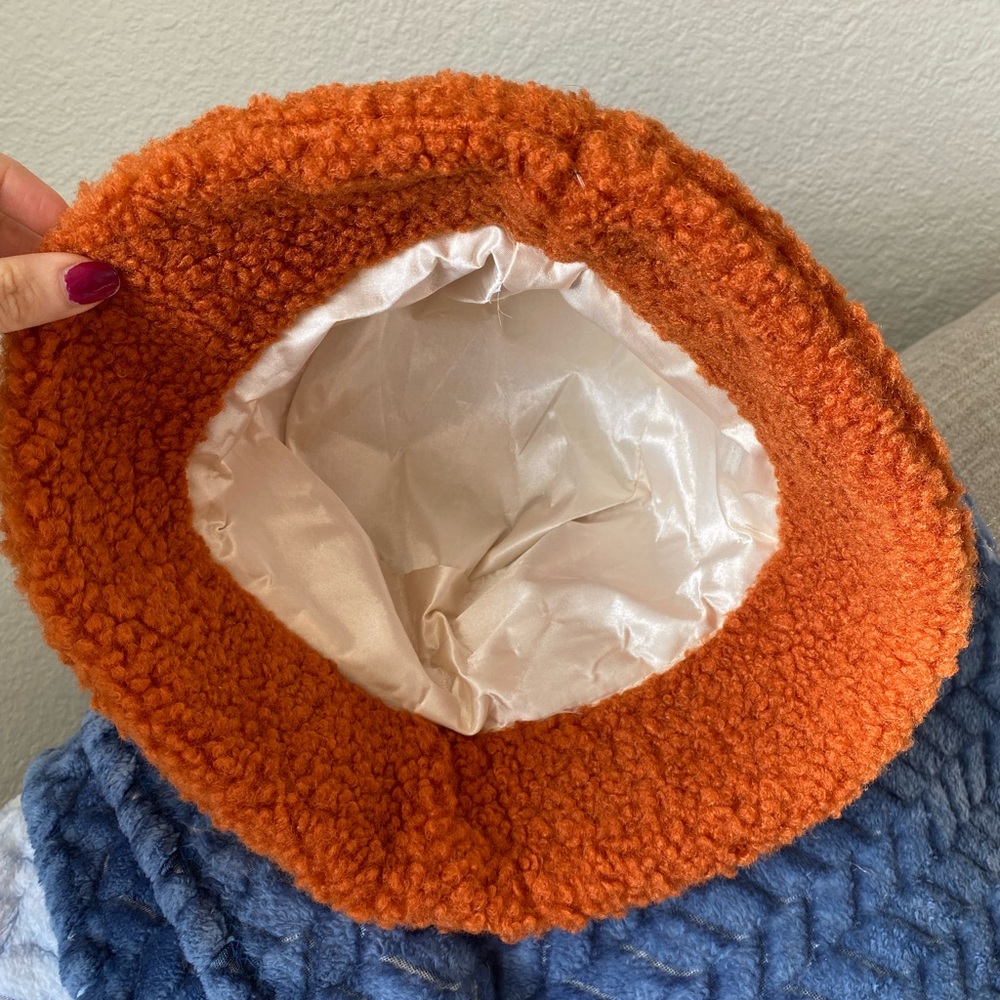 Orange Teddy Bucket Hat - Picture 2 of 2